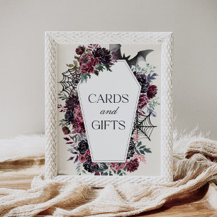 Coffin Halloween Kinderduschkarten und Geschenke Poster