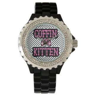 Coffin Kitten Watch Armbanduhr