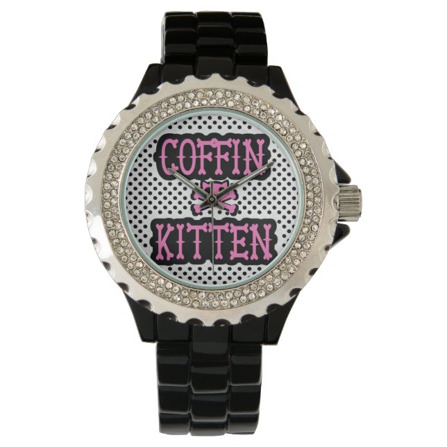 Coffin Kitten Watch Armbanduhr (Vorderseite)