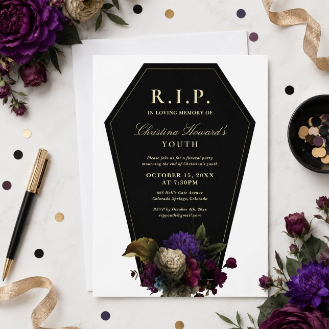 Coffin Party RIP Jugend Einladung (Von Creator hochgeladen)