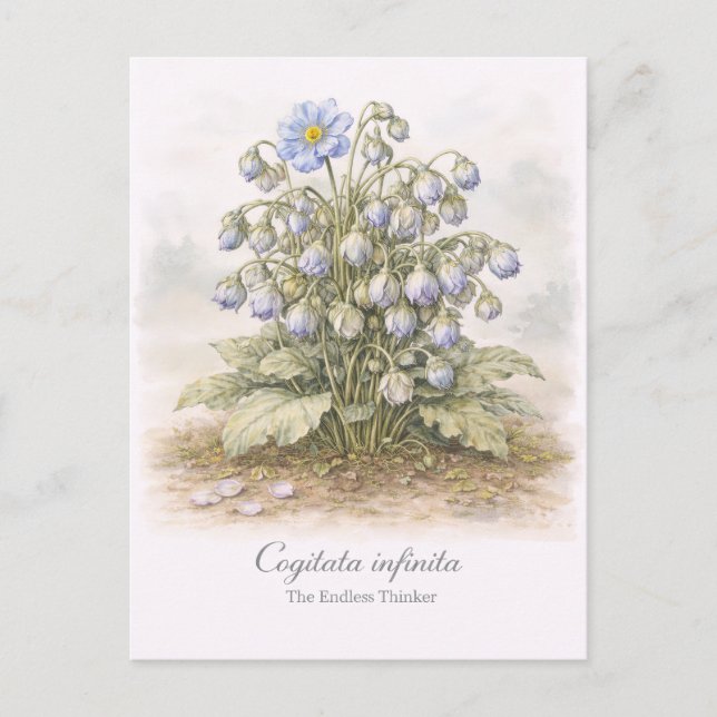Cogitata infinita - The Endless Thinker Botanical Postkarte (Vorderseite)