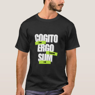 Cogito Ergo Sum Dark Academia Klassiker Literarisc T-Shirt
