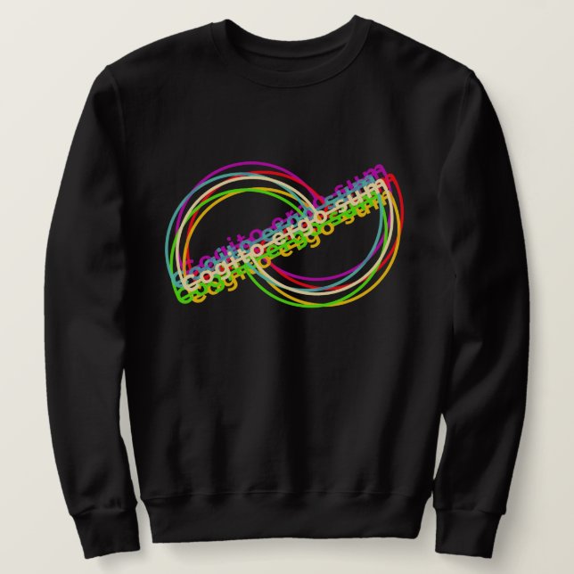 Cogito Ergo Sum - farbenfroher T - Shirt (Design vorne)