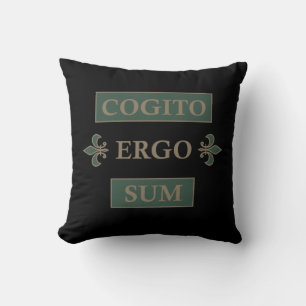 Cogito ergo sum kissen