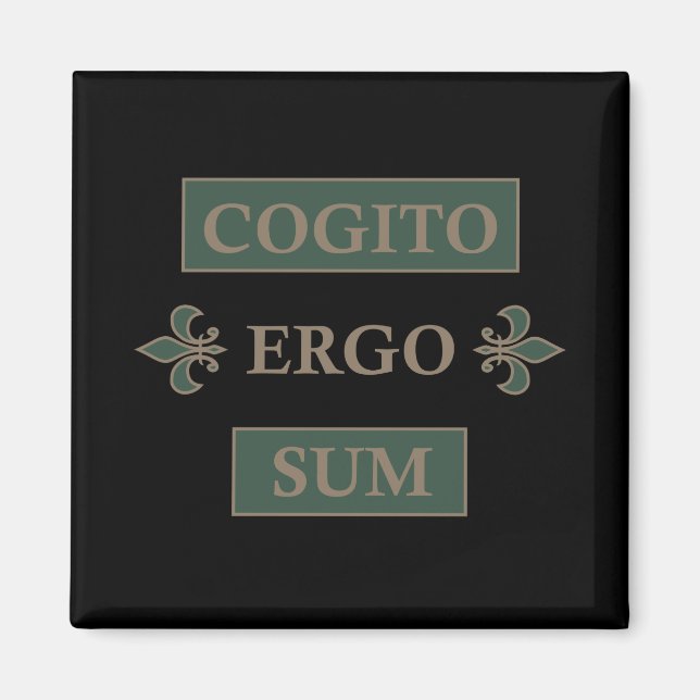 Cogito ergo sum magnet (Vorne)