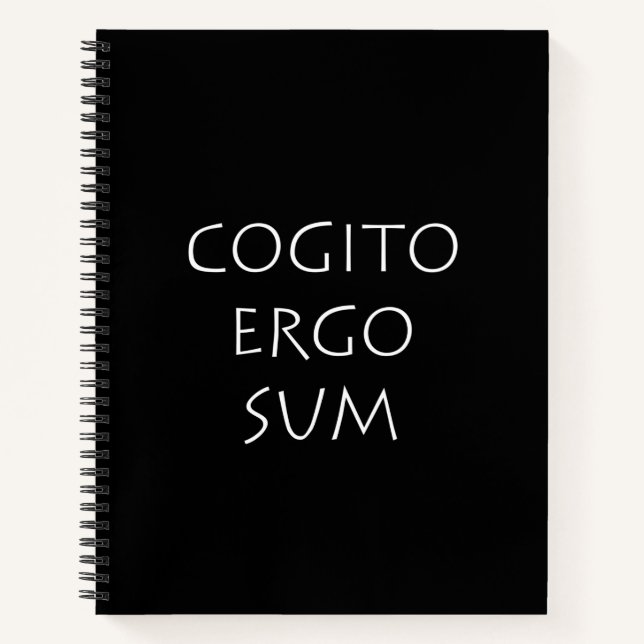 Cogito ergo sum notizbuch (Vorderseite)