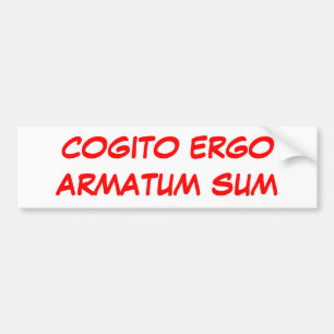 COGITO ERGOARMATUM SUMME AUTOAUFKLEBER