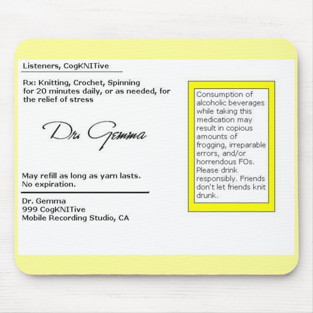 CogKNITive RX Mousepad (Vorne)