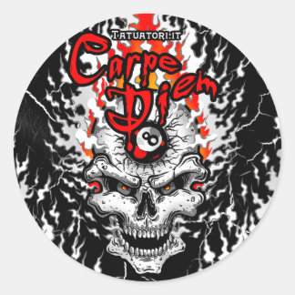 Cogli l'Attimo Runder Aufkleber