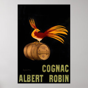 Cognac Albert Robin Vintage-Werbeplakat von Poster