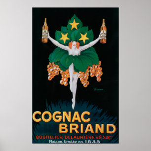 Cognac Briand Promotionplakat Poster