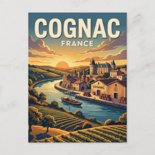 Cognac Frankreich Postkarte