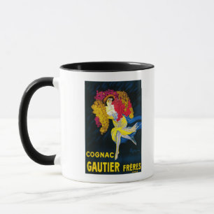 Cognac Gautier Promotion PosterFrankreich Tasse