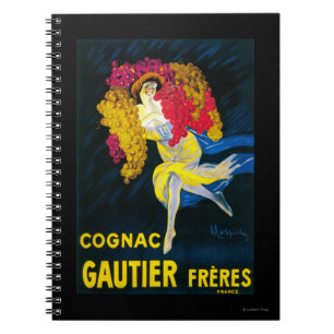 Cognac Gautier WerbeplakatFrankreich Notizblock