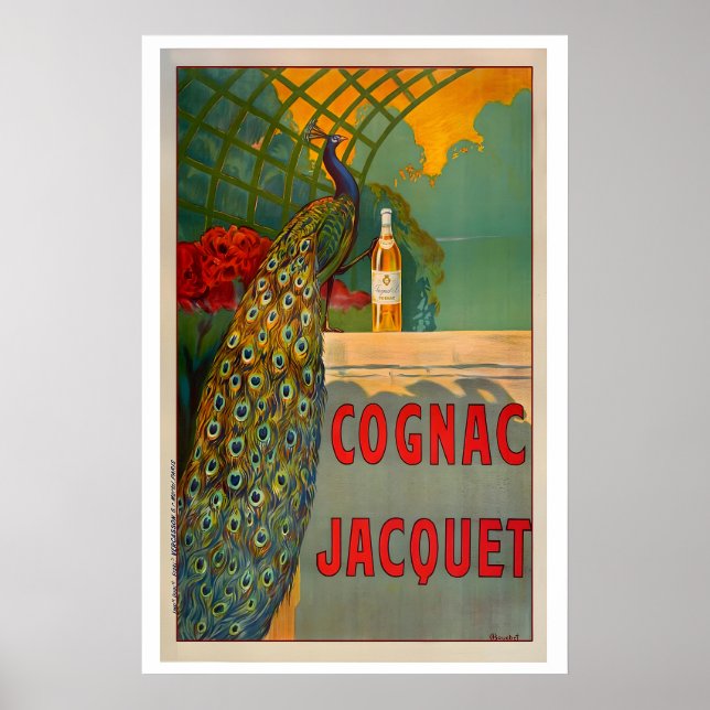 Cognac Jacquet Vintage Food&Drink Poster (Vorne)