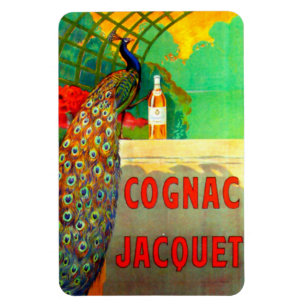 Cognac Jacquet Vintage-Werbeplakat Magnet