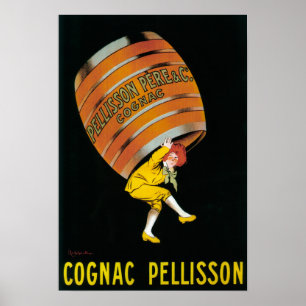 Cognac Pellisson Werbeplakat Frankreich Poster