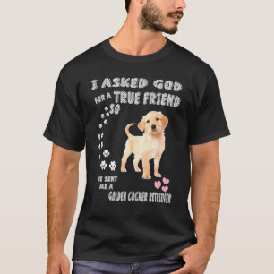 Cogol Hund Mama Papa Kostüm Süßer Golden Retriever T-Shirt