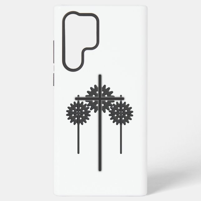 Cogs and crosses Samsung phone case Galaxy Hülle (Rückseite)