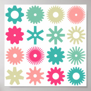 Cogs - Farben 01 Poster