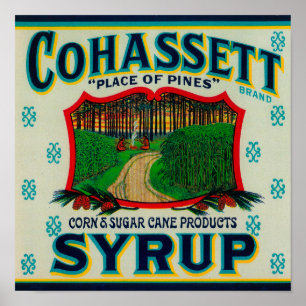 Cohassett Sirup LabelCairo, GA Poster