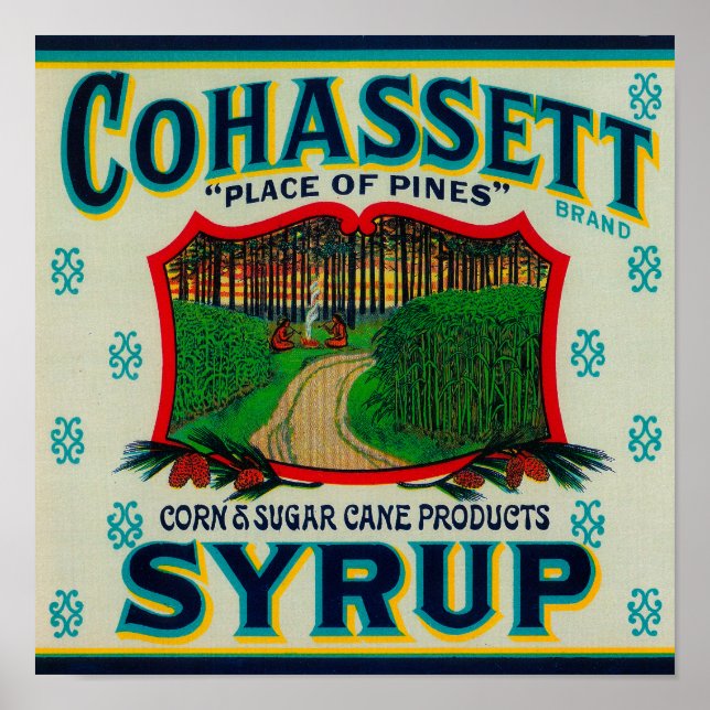 Cohassett Sirup LabelKairo, GA Poster (Vorne)