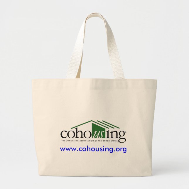 Cohousing Vereinigungs-Tasche Jumbo Stoffbeutel (Vorne)