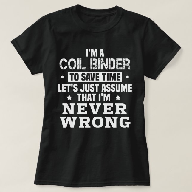 Coil Binder T-Shirt (Design vorne)