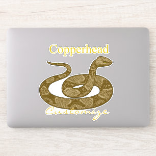 Coiled Copperhead Snake Thunder_Cove Aufkleber