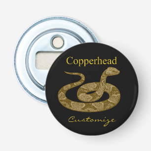 Coiled Copperhead Snake Thunder_Cove Flaschenöffner