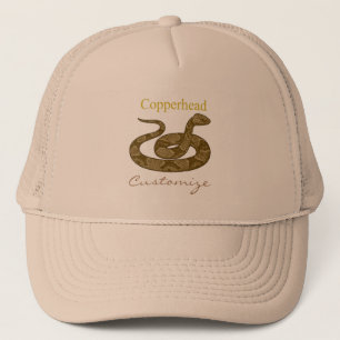 Coiled Copperhead Snake Thunder_Cove Truckerkappe