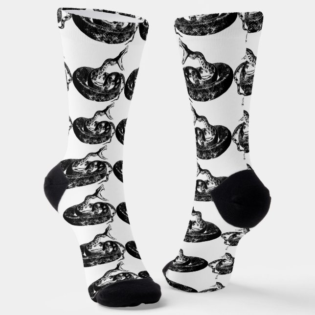 Coiled Rattlesnake Thunder_Cove Socken (Gewinkelt)