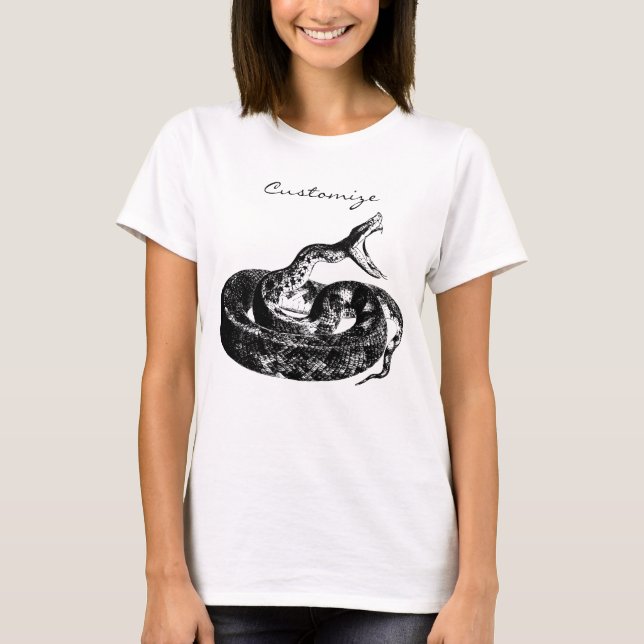 Coiled Rattlesnake Thunder_Cove T-Shirt (Vorderseite)
