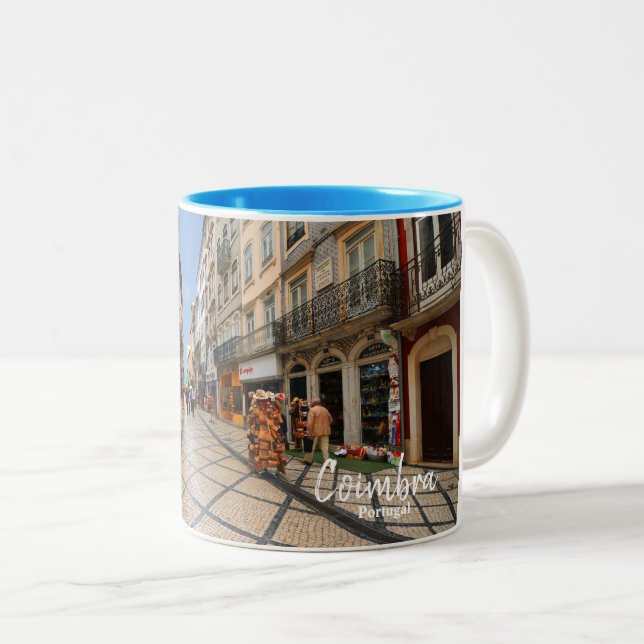 Coimbra - das echte Portugal Zweifarbige Tasse (VorderseiteRechts)