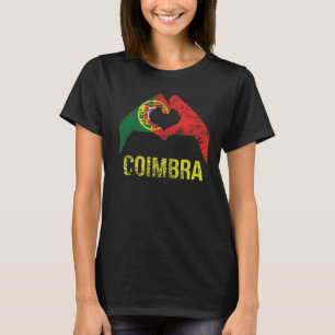 Coimbra - Portugiesische Stadt - Vintage Flagge Po T-Shirt