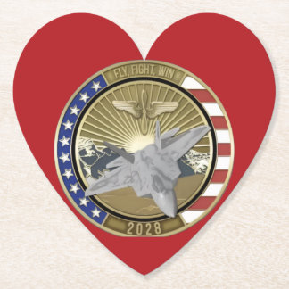 Coin 1 Heart Shaped Coasters Untersetzer