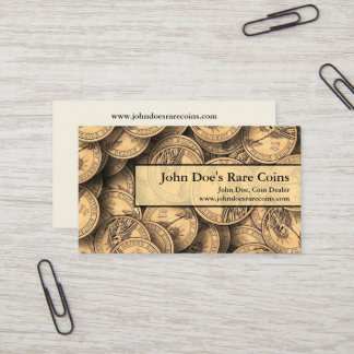 Coin Dealer Business Card Visitenkarte
