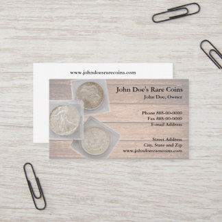 Coin Dealer Business Card Visitenkarte