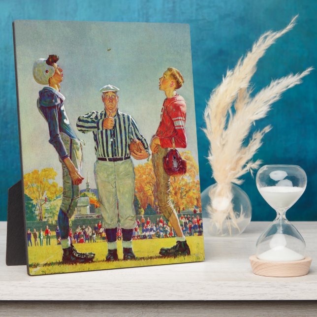 Coin Toss von Norman Rockwell Fotoplatte (Seite)