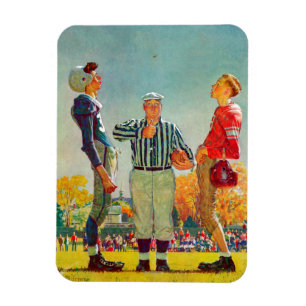 Coin Toss von Norman Rockwell Magnet