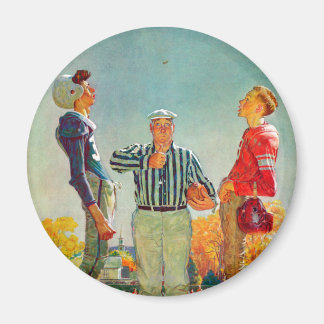 Coin Toss von Norman Rockwell Magnet