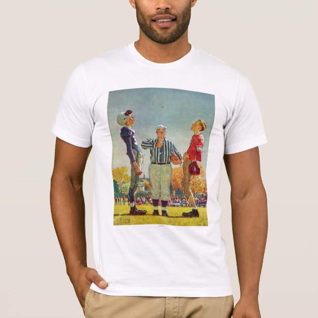 Coin Toss von Norman Rockwell T-Shirt (Vorderseite)