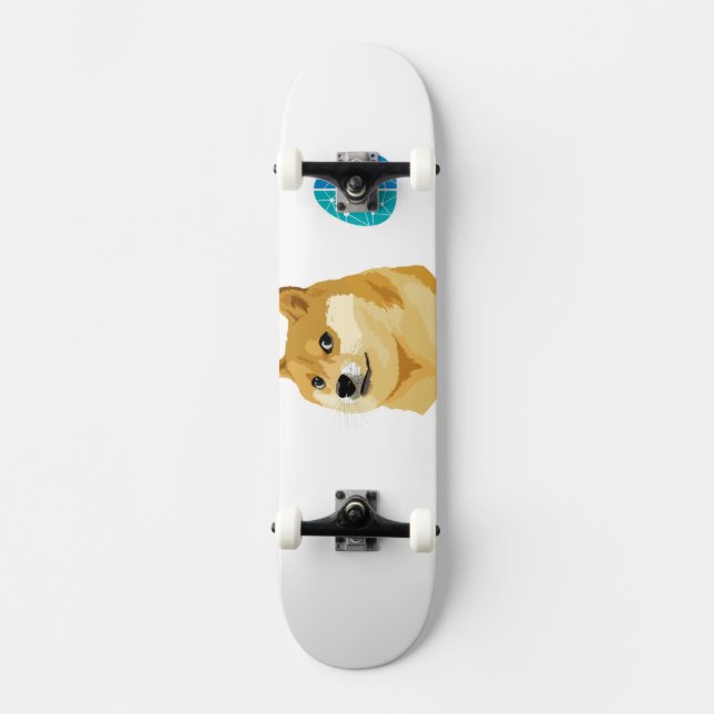 CoIntellect Dogeoffizieller Skateboard (Vorderseite)