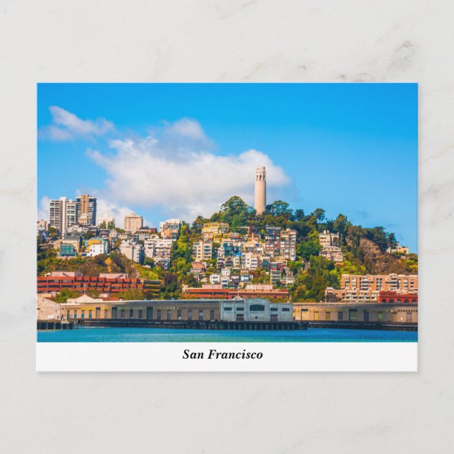 Coit Tower Postcard Postkarte (Vorderseite)