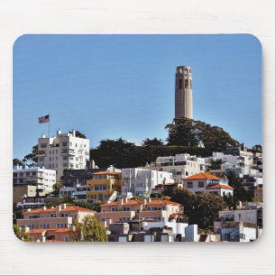 Coit Turm auf Fernschreiber-Hügel in San Francisco Mousepad