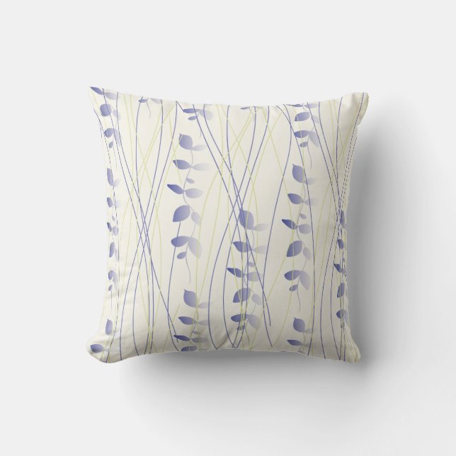 Cojín con diseño de hojas difuminadas. kissen (Vorderseite)