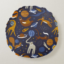 Cojín de la colección Animals Outer Space Rundes Kissen