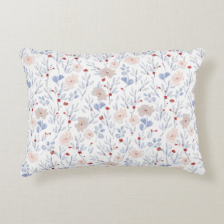 Cojín decorativo floral en tonos suaves dekokissen