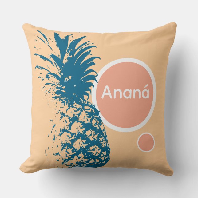 Cojín diseño piña colores kissen (Vorderseite)