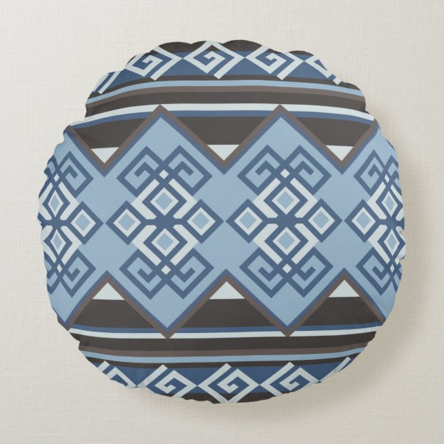 Cojín Redondo Manto Andino Rundes Kissen (Vorderseite)